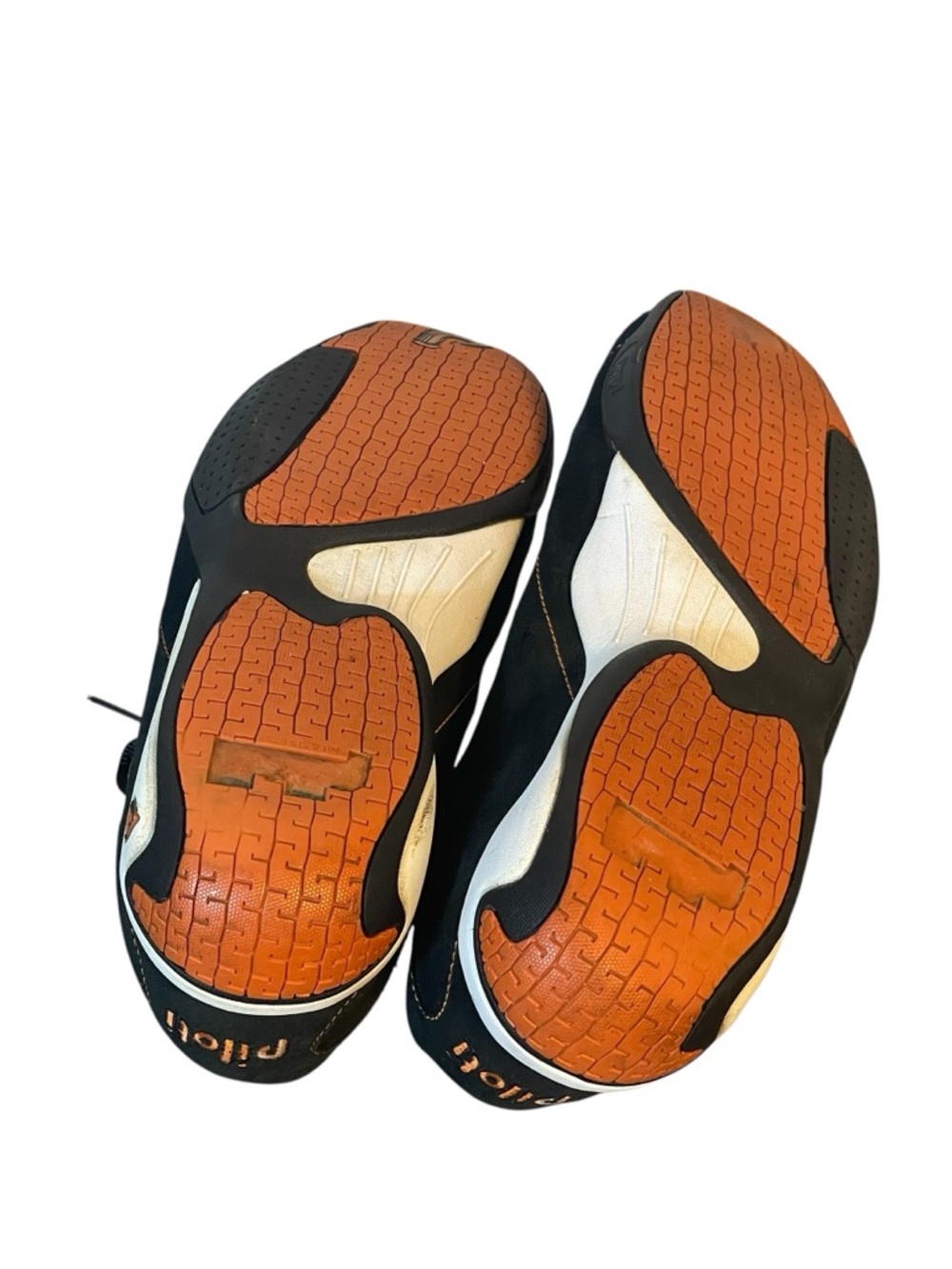 Pilotii Prototipo Mens Black Suede Orange Driving Shoes Sneakers Sz 11.5 - Picture 8 of 9
